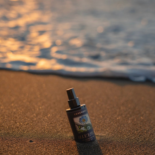 Nelumbi Blue Lotus Face Oil On Beach